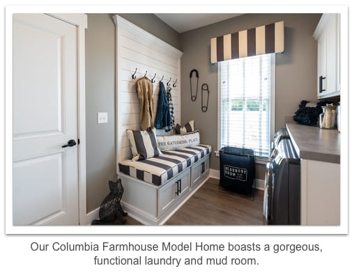 columbia farmhouse model mud and laundry room