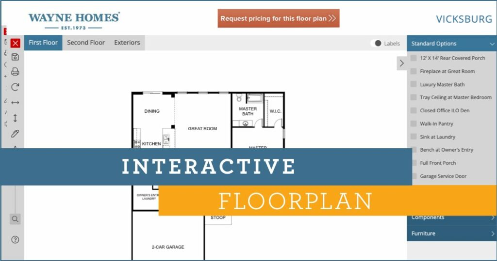 Vicksburg Interactive Floorplan