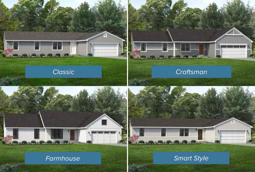 Wayne Homes Oxford Custom Home Exteriors
