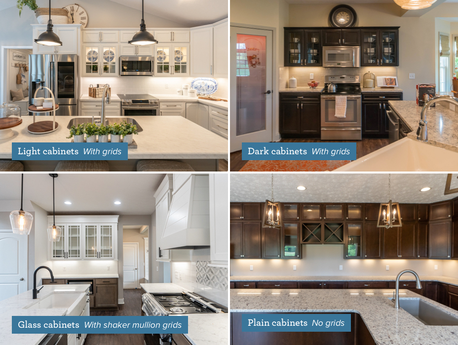 Light Kitchen Cabinets, Dark Kitchen Cabinets, Glass Kitchen Cabinets, Plain Kitchen Cabinets