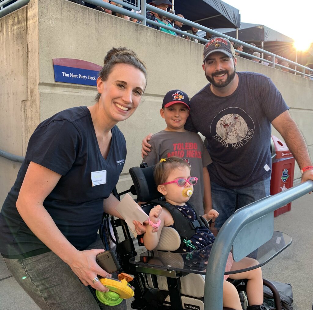 Wayne Homes Raving Fans - Family at the 2022 Toledo Mud Hens Event