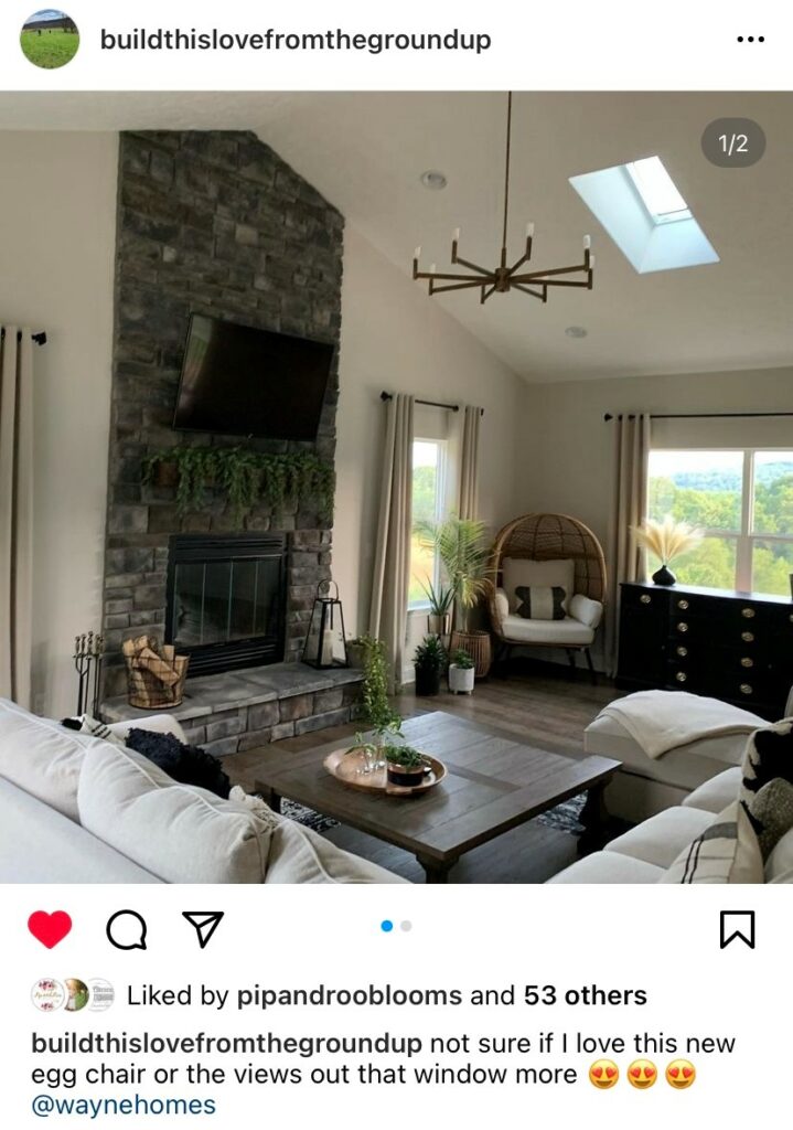 Wayne Homes Testimonial: The Kendalls Living Room