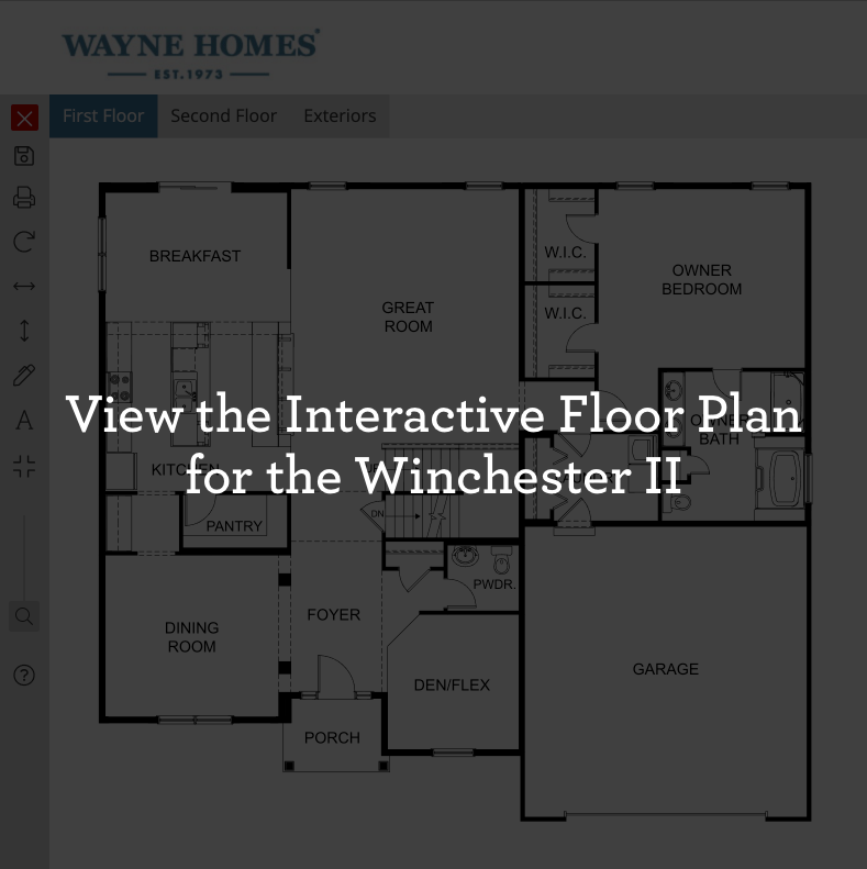 Wayne Homes Winchester II Interactive Floor Plan