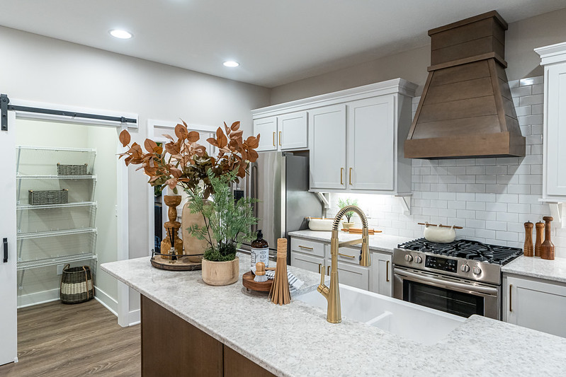 Kitchen with walk-in pantry