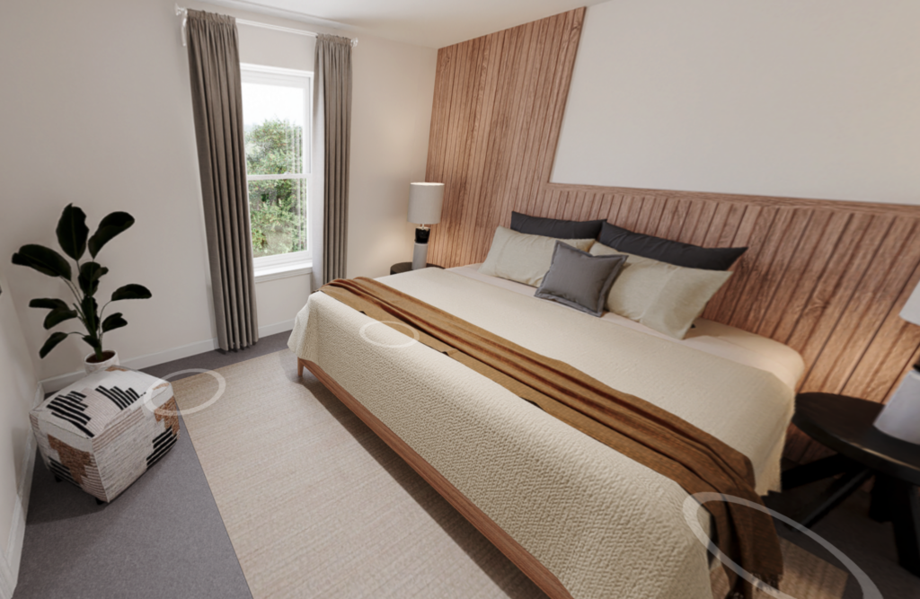 Spacious bedroom in the Wayne Homes Somerset